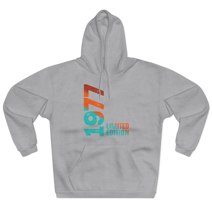 Limited Edition 1977 Geburtstag Orange-Blau Pullover Hoodie