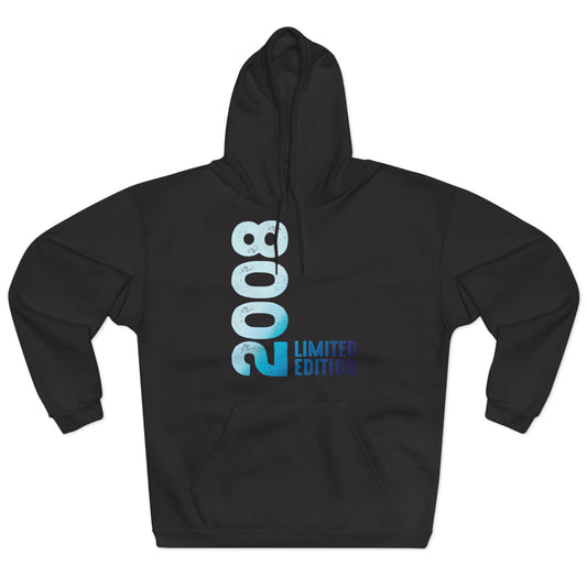 Limited Edition 2008 Geburtstag Hellblau Pullover Hoodie