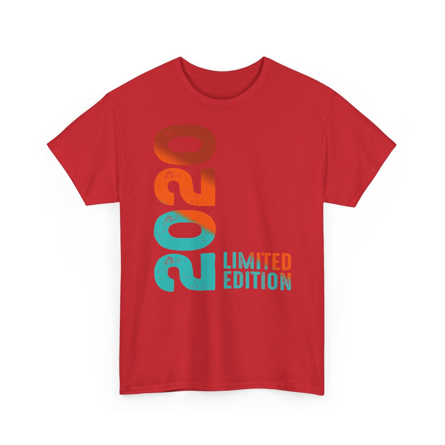 Limited Edition 2020 Geburtstag Orange-Blau T-Shirt