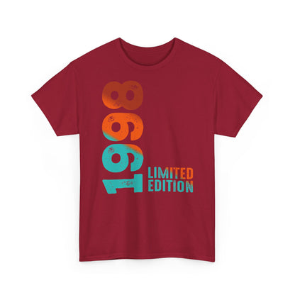 Limited Edition 1998 Geburtstag Orange-Blau T-Shirt