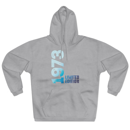 Limited Edition 1973 Geburtstag Hellblau Pullover Hoodie