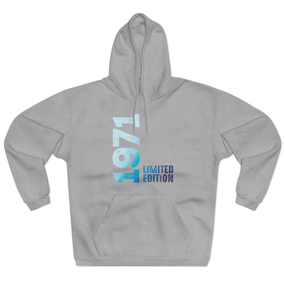 Limited Edition 1971 Geburtstag Hellblau Pullover Hoodie
