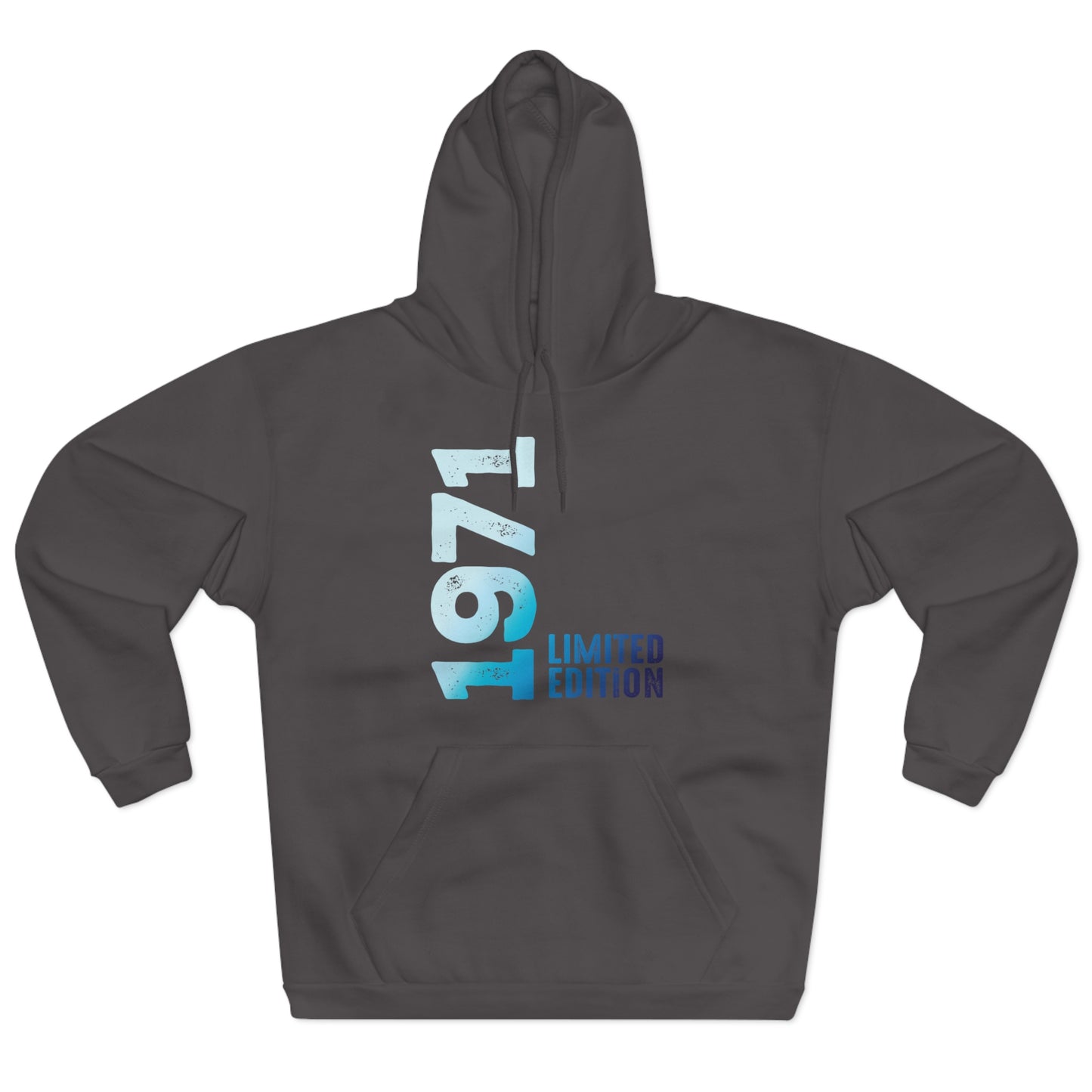 Limited Edition 1971 Geburtstag Hellblau Pullover Hoodie