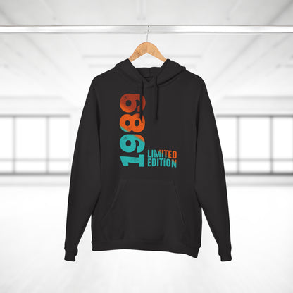 Limited Edition 1989 Geburtstag Orange-Blau Pullover Hoodie