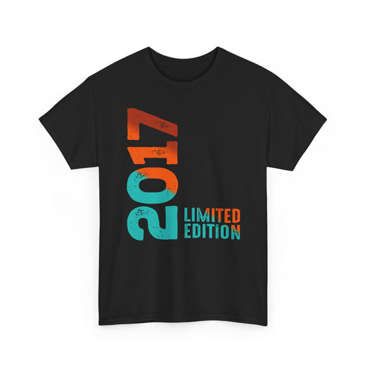 Limited Edition 2017 Geburtstag Orange-Blau T-Shirt