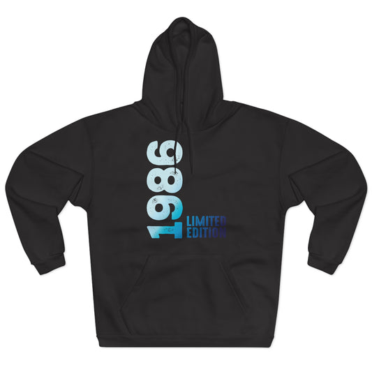 Limited Edition 1986 Geburtstag Hellblau Pullover Hoodie