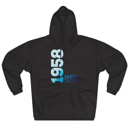 Limited Edition 1958 Geburtstag Hellblau Pullover Hoodie