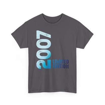 Limited Edition 2007 Geburtstag Hellblau T-Shirt