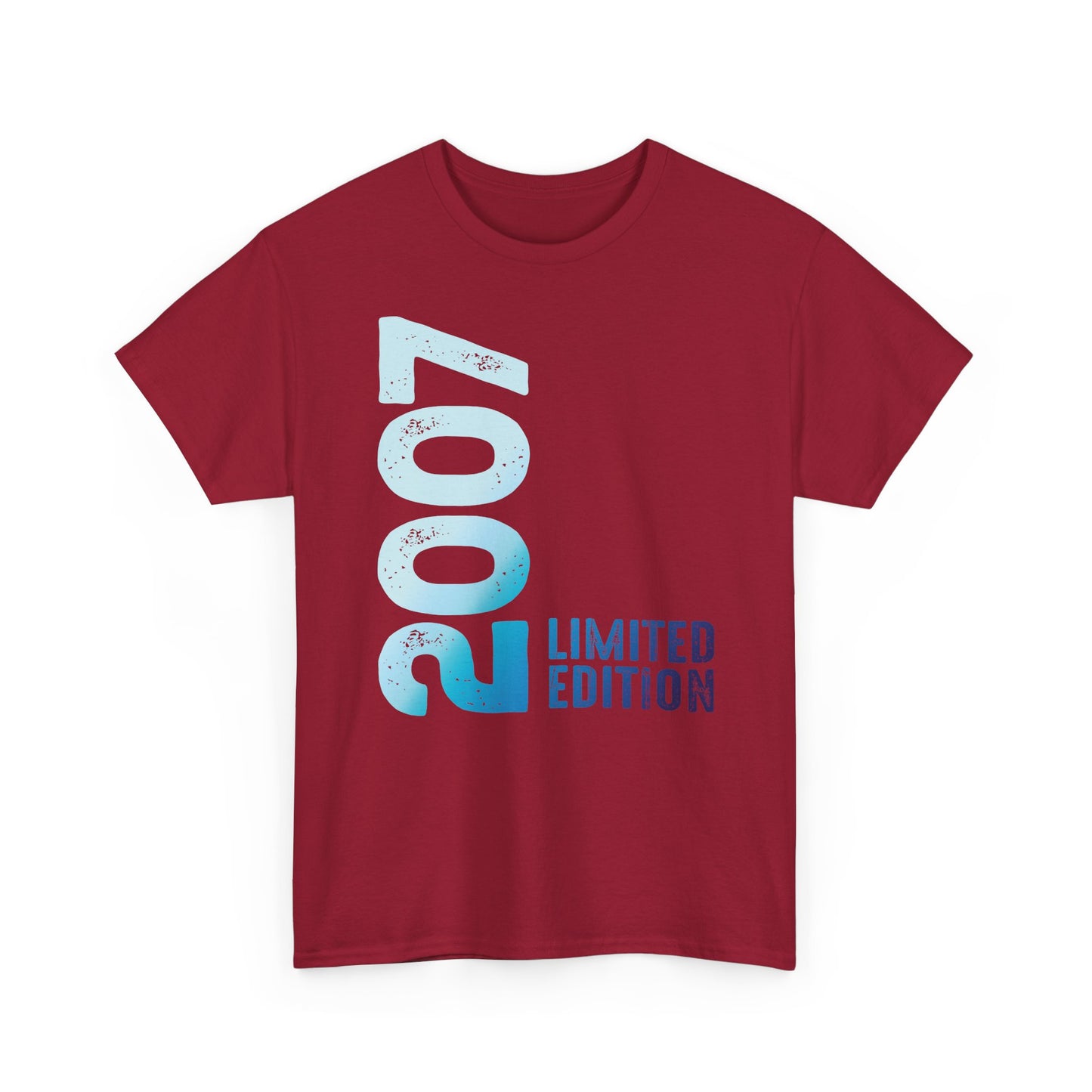 Limited Edition 2007 Geburtstag Hellblau T-Shirt