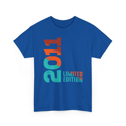 Limited Edition 2011 Geburtstag Orange-Blau T-Shirt