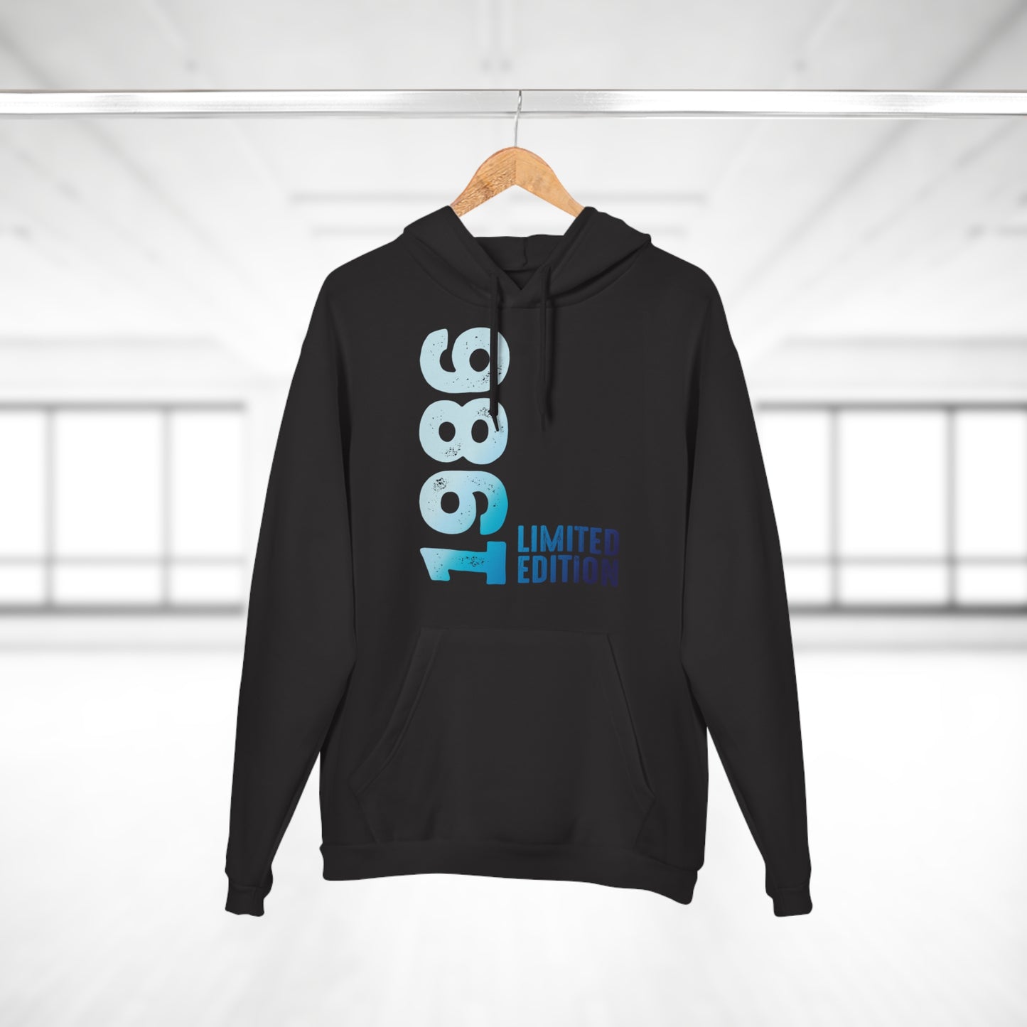 Limited Edition 1986 Geburtstag Hellblau Pullover Hoodie