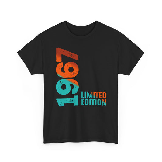 Limited Edition 1967 Geburtstag Orange-Blau T-Shirt