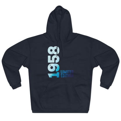 Limited Edition 1958 Geburtstag Hellblau Pullover Hoodie