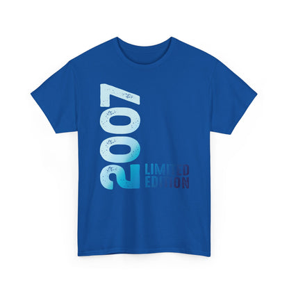 Limited Edition 2007 Geburtstag Hellblau T-Shirt