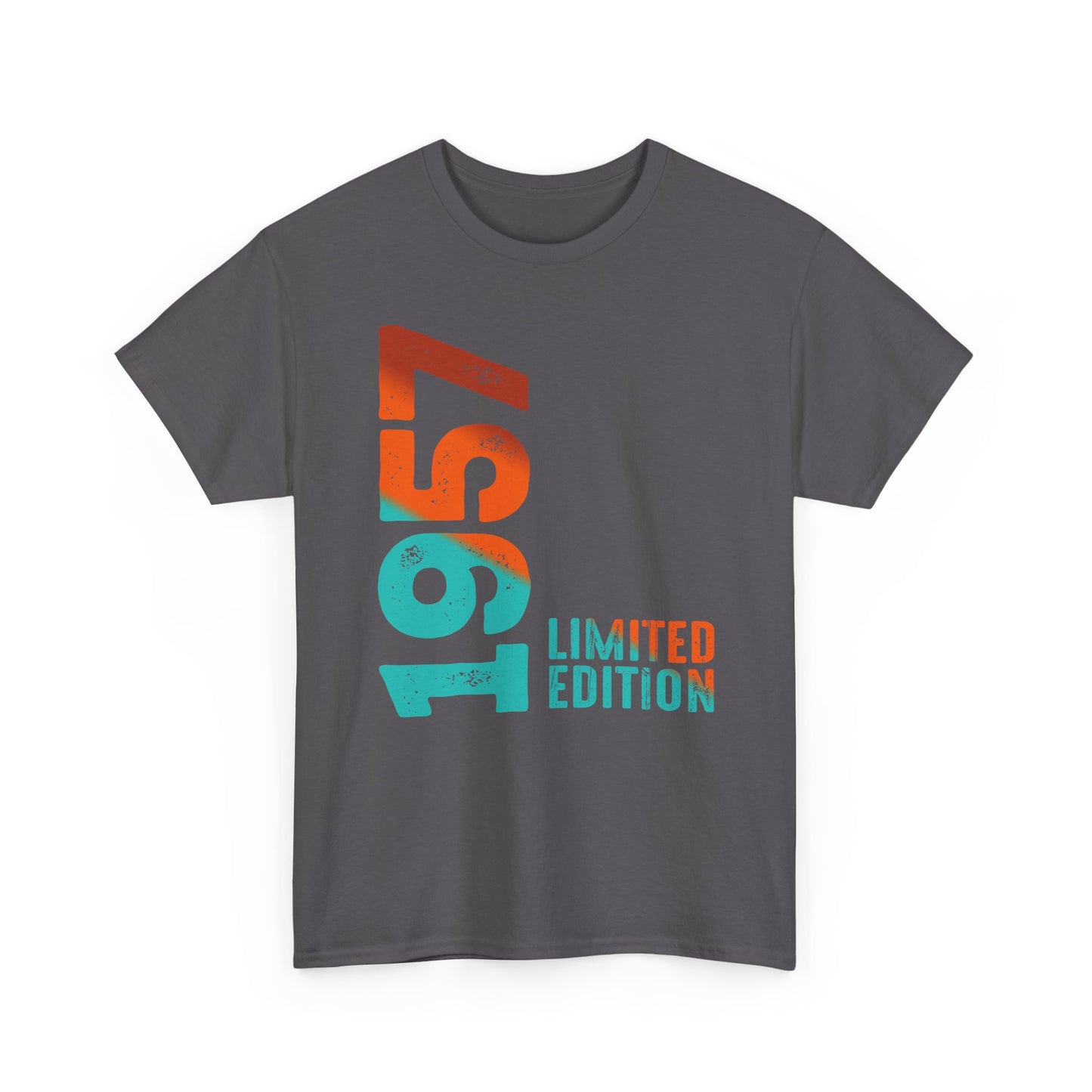 Limited Edition 1957 Geburtstag Orange-Blau T-Shirt