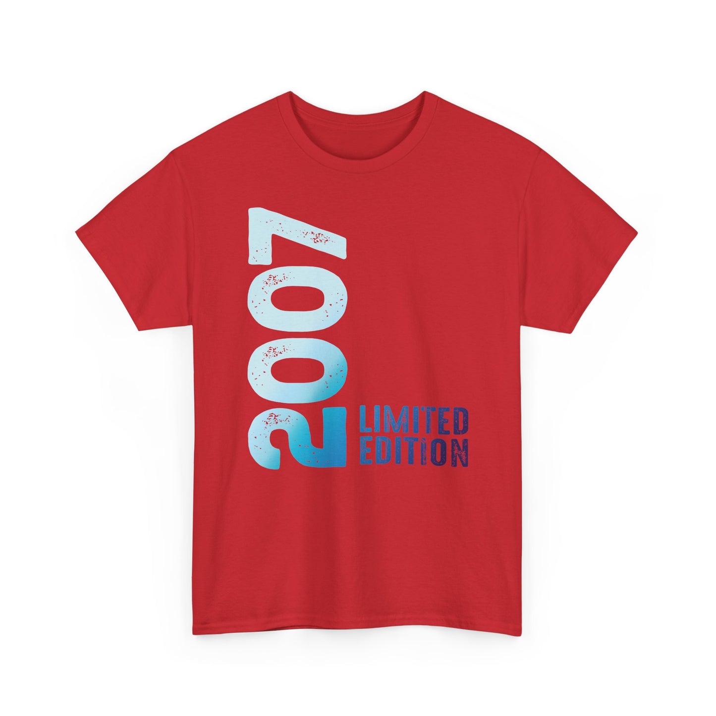 Limited Edition 2007 Geburtstag Hellblau T-Shirt