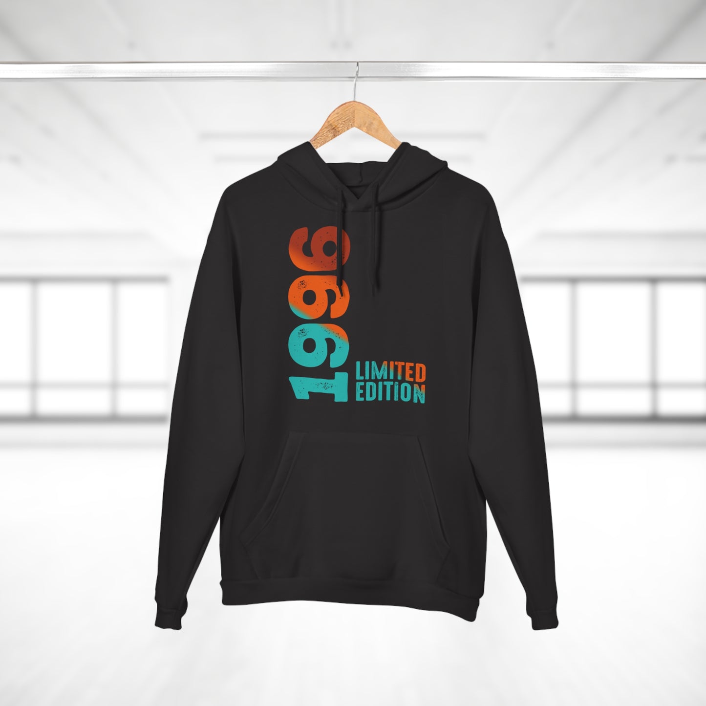 Limited Edition 1996 Geburtstag Orange-Blau Pullover Hoodie