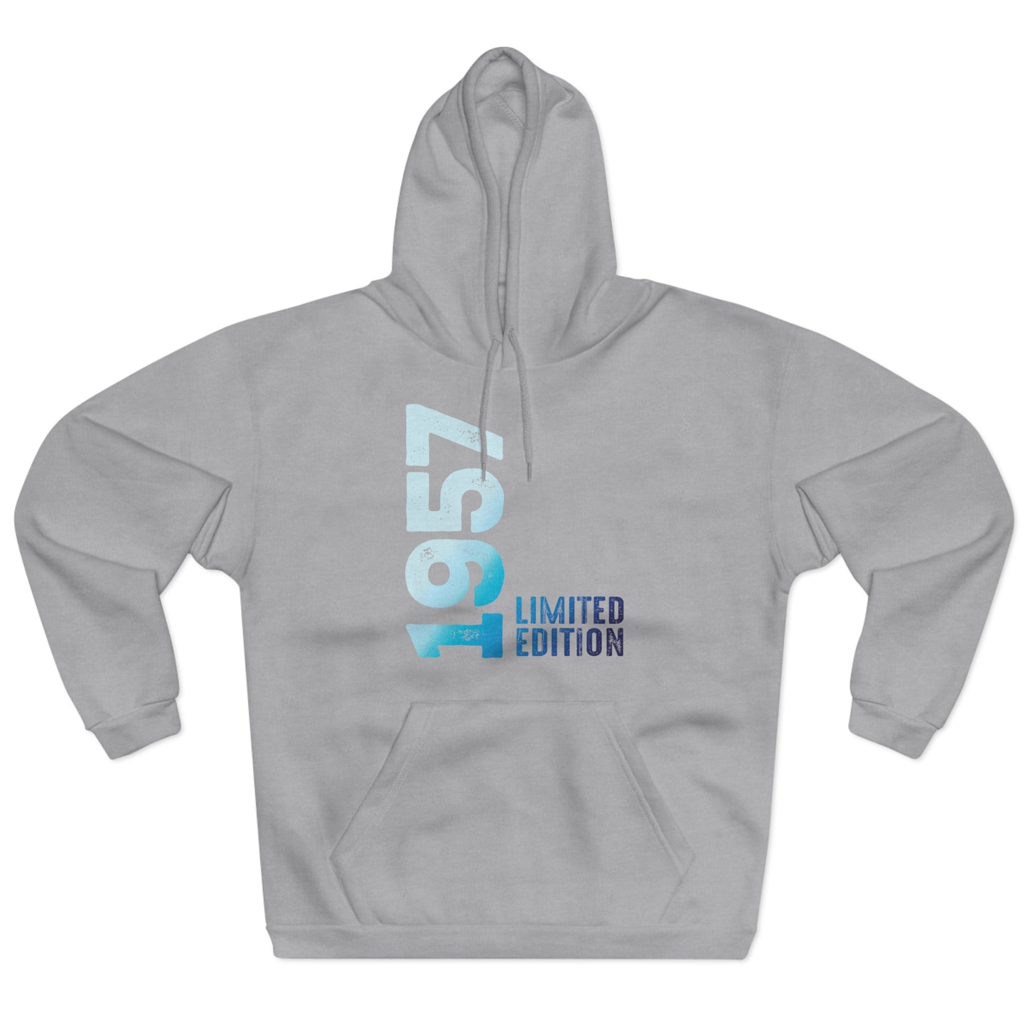 Limited Edition 1957 Geburtstag Hellblau Pullover Hoodie