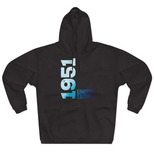 Limited Edition 1951 Geburtstag Hellblau Pullover Hoodie