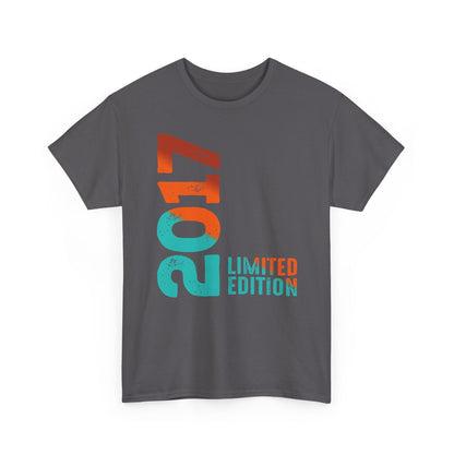 Limited Edition 2017 Geburtstag Orange-Blau T-Shirt