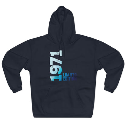 Limited Edition 1971 Geburtstag Hellblau Pullover Hoodie