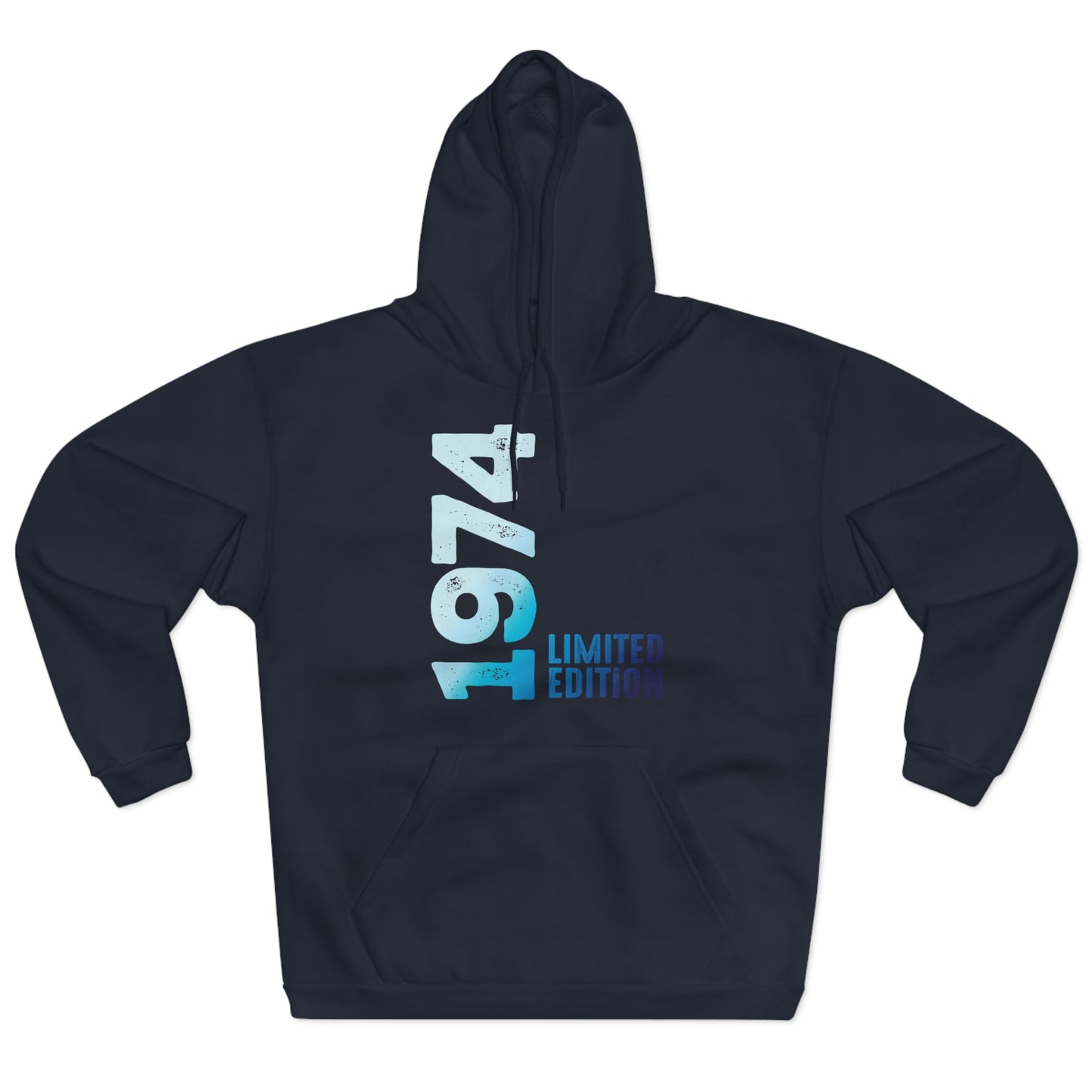 Limited Edition 1974 Geburtstag Hellblau Pullover Hoodie