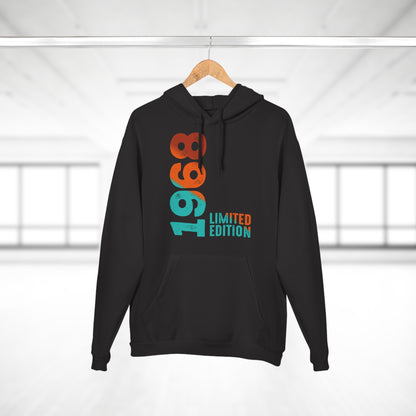 Limited Edition 1968 Geburtstag Orange-Blau Pullover Hoodie